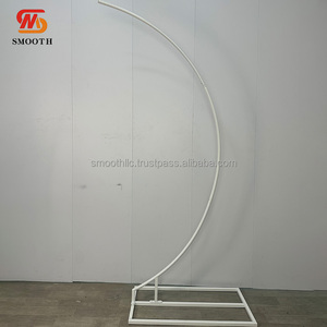 SMOOTH Customize Semicircle Black Iron Metal Chandelier <b>Stand</b> For Wedding Decoration - Product Image 5