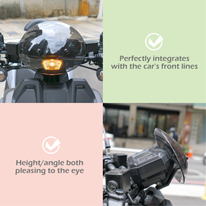 Parabrisas pequeño curvo de especificación interna Xilla de alta calidad para YAMAHA BWS ZUMA - Product Image 5