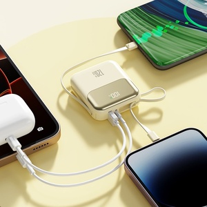 Nuovo Power Bank Portatile da 22.5W con Cavo Integrato, Ricarica Rapida Sicura, Alta Capacità, Batteria Semi-Solid-State Mini, Display LED in PVC - Product Image 5