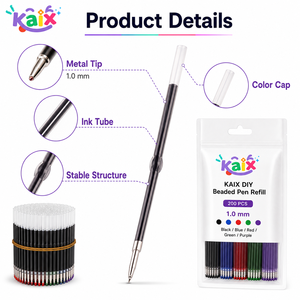 Recambio de bolígrafo de gel sin tinta KAIX innovador, recambio de lápiz eterno sin fin con tornillo para manualidades de <span class=keywords><strong>bolígrafos</strong></span> de gel con cuentas DIY - Product Image 2