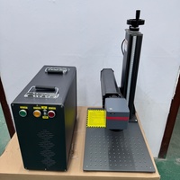 Machine de gravure laser à fibre Type fendu 30W 50W boîte de contrôle séparée compacte marqueur laser à fibre pour métal acier au carbone