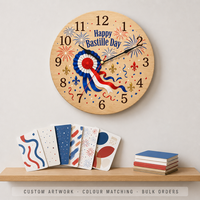 Horloge murale en bois de 10 pouces pour salon, cuisine, bureau, décoration, choix de cadeau de fête, horloge ronde suspendue, fournisseur en gros