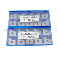Pisau Scraper Radius 16x16.8x2 R2 TCT untuk Mesin Edge Banding, Peralatan Pertukangan Kayu