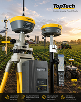 Récepteur GPS GNSS RTK TopTech TK300 Base et Rover avec 1 an de support prioritaire, batterie interchangeable, pour levés topographiques en environnements difficiles