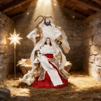 Ornement de Noël en plastique SOTE 2026, crèche sainte, 40 cm, certifié BSCI, pour décoration intérieure de Noël