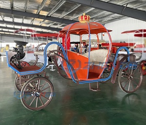 Cinderella Wedding Horse Carriage Luxury Classical Pumpkin Horse Wagon Electric Pumpkin Cart Horse Carriage - Product Image 6