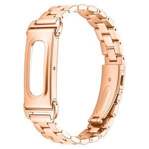 <span class=keywords><strong>Bracelet</strong></span> de montre de <span class=keywords><strong>luxe</strong></span> en acier inoxydable à 3 maillons pour Google <span class=keywords><strong>Fitbit</strong></span> Air, <span class=keywords><strong>bracelet</strong></span> de remplacement réglable en métal - Product Image 4
