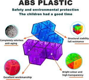 Bloques de Construcción Magnéticos MYT, Cubos de Rompecabezas Mágicos 3D, Múltiples Formas, 54 Tarjetas Guía, Juguetes Educativos para Niños de 4 a 6 Años, 6x6cm - Product Image 6