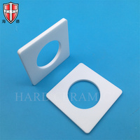 Piring Keramik Persegi ATZ Khusus dengan Lubang Tengah Alumina Toughened Zirconia