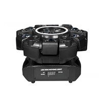 Projecteur LED rotatif à six bras pour ambiance KTV à domicile, avec boule magique, contrôle sonore, UV, barre lumineuse clignotante, faisceau rotatif, tête mobile, laser et stroboscope