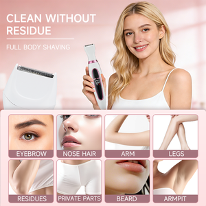 Rasoirs électriques rechargeables au prix d'usine OEM, 8-en-1, tondeuse <span class=keywords><strong>pour</strong></span> <span class=keywords><strong>poils</strong></span> <span class=keywords><strong>pubiens</strong></span> féminins, épilation indolore, <span class=keywords><strong>rasoir</strong></span> <span class=keywords><strong>pour</strong></span> femmes et hommes - Product Image 2