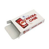 Caja de Cartón Blanca al por Mayor con Diseño de Cámara Roja, Empaque Moderno para Fundas de Teléfono, Rollos de Película y Accesorios