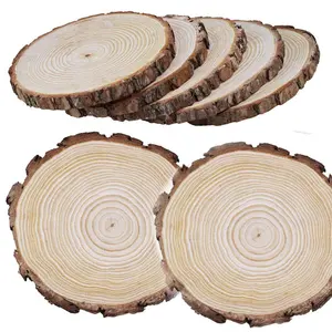 Hot koop rustieke decor widelarge natuurlijke ronde hout plakjes grenen houten lade