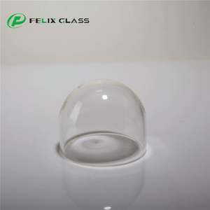 Clear Borosilicate 3.3 Glass Handmade Dome Lampshade Middle Size LED Wall Light Shade with <b>Wireless</b> <b>Control</b> 3-Year Warranty - Product Image 5