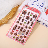 Pegatinas Epoxi de Dibujos Animados Estilo Japonés, Lindas, Impermeables y Transparentes, Ideales para Papelería y Regalos Infantiles, Venta al Por Mayor