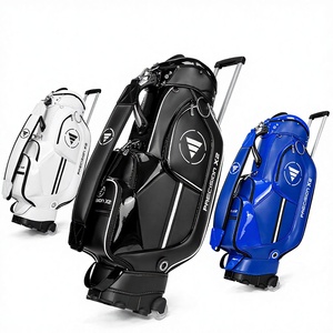 <span class=keywords><strong>Sac</strong></span> <span class=keywords><strong>de</strong></span> <span class=keywords><strong>golf</strong></span> léger PGM en PU écologique avec fermeture éclair étanche et poulie <span class=keywords><strong>de</strong></span> traction pour hommes et femmes, portable - Product Image 1