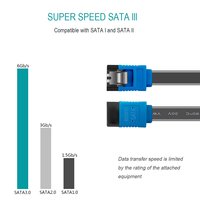 BENFEI Paquete de 3 Cables Adaptadores SATA III de 6 Gbps, 18 Pulgadas (45,7 cm), Conductor de Cobre Puro, Conectores Niquelados, Carcasa de ABS