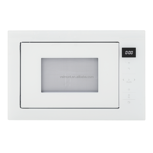 Horno <span class=keywords><strong>microondas</strong></span> integrado blanco de 25L, carcasa de cristal completamente táctil de 220V, fuente de energía eléctrica, clase doméstica, novedad - Product Image 1