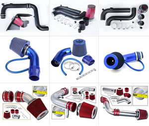 Polvo negro de aluminio de la inducción de la serie <span class=keywords><strong>KN</strong></span> 71 cubierto para el sistema de admisión de aire frío Dodge Challenger con filtro negro - Product Image 4