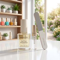 MRUIS Set de Preparación para el Cuidado de Uñas, Lápiz de Aceite para Cutículas, Lima de Uñas, Nutre, Moldea y Protege las Uñas, Kit de Pre-Manicura para Salón, OEM