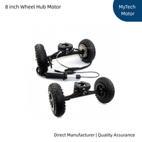 Trucks de mountainboard à ressorts avec roues de 8 pouces et frein à disque pour longboard tout-terrain