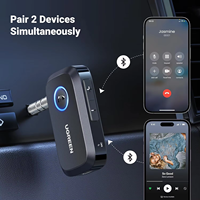 Adaptateur Bluetooth UGREEN CM596 BT 5.4 Aux avec réduction de bruit, adaptateur Bluetooth pour voiture 3,5 mm AUX, récepteur audio sans fil