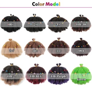 <span class=keywords><strong>Extension</strong></span> per <span class=keywords><strong>Capelli</strong></span> Corti Marley Afro Kinky Twist Crochet per Donne, Fibra Sintetica Nera Facile da Acconciare - Product Image 5