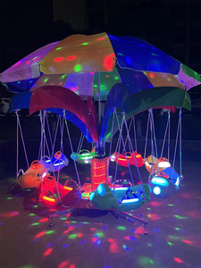Carrusel Comercial para Parque de Atracciones, de Fibra de Vidrio, con Música, Operado con Monedas, Marca Xiaotongyao, 1 Año de Garantía, Capacidad de 100 kg - Product Image 4
