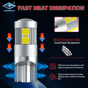 Siêu Sáng LED T10 12-24V 2.04W 3030 Lần Lượt Tín hiệu Phanh Đèn Đảo Chiều Đèn LED Canbus LED Trắng Chiều Rộng Xe Chỉ Số - Product Image 5