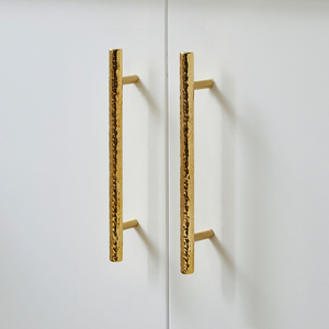 Manijas y Perillas de Latón de Alta Calidad con Diseño de Martillo para <span class=keywords><strong>Muebles</strong></span> de Dormitorio, Barra en T de un Solo Orificio para Gabinetes de <span class=keywords><strong>Cocina</strong></span>, Duraderas - Product Image 2