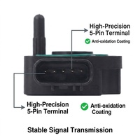Capteur de position de papillon (TPS) en stock pour scooter GY6 50cc 139QMB Euro 5 EFI, moto RKS Spontini 110 110cc