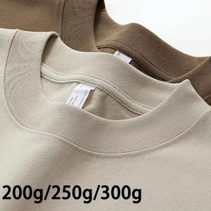 <span class=keywords><strong>T</strong></span>-<span class=keywords><strong>Shirt</strong></span> 100% Coton Vente en Gros Logo Personnalisé DTF <span class=keywords><strong>T</strong></span>-<span class=keywords><strong>Shirt</strong></span> Tricoté Brillant <span class=keywords><strong>T</strong></span>-<span class=keywords><strong>Shirt</strong></span> Lourd Épaules Tombantes Coupe Boxy Cropped Pour Homme - Product Image 1