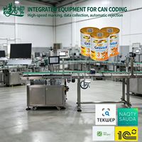Machine de marquage laser CO2 spéciale pour le marquage des bouchons et des fonds des boîtes de lait en poudre, permettant une gestion complète de la traçabilité des produits