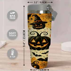 แก้ว<span class=keywords><strong>น</strong></span>้ำสแตนเลสข<span class=keywords><strong>น</strong></span>าด 30 ออ<span class=keywords><strong>น</strong></span>ซ์ ลายฟักทอง ค้างคาว ใยแมงมุม สำหรับเดินทาง ลายฮาโลวีนสุดหลอ<span class=keywords><strong>น</strong></span> เป็นมิตรกับสิ่งแวดล้อม เหมาะเป็<span class=keywords><strong>น</strong></span>ของขวัญสุด<span class=keywords><strong>น</strong></span>่ากลัว - Product Image 3