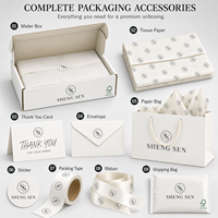 Boîtes d'emballage blanches personnalisées pour vêtements, boîtes en carton ondulé pour l'e-commerce, boîtes d'expédition pour cadeaux, ensemble de boîtes avec logo