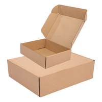 Boîte en papier kraft ondulé pliée pour emballage personnalisé de cadeaux, biscuits, épices, cosmétiques et gâteaux - Création de contenants sur mesure