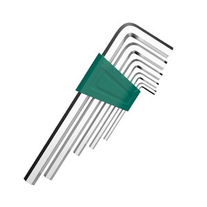 Baolian Industrial Hex Wrench Set Metric S2 Steel Quenching Polished 20mm Length - Product Image 5