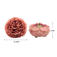 Kepala Bunga Peony Sutra Buatan Berkualitas Tinggi untuk DIY Dekorasi Bunga Hari Valentine dan Hiasan Kue