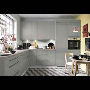 Prix d'usine, armoires de cuisine grises de haute qualité, design moderne de meubles de cuisine modulaires laqués, armoire de cuisine en bois - Product Image 4