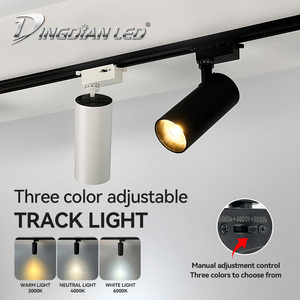 Nouveau Projecteur Rail LED 30W Commercial Intérieur Noir Blanc 3 Couleurs Système d'Éclairage sur Rail pour <span class=keywords><strong>Magasin</strong></span> de Vêtements - Product Image 3