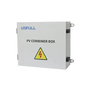 USFULL-Caja combinadora de carcasa de hierro IP66, 4 en 1 PV combinador de cadena, caja combinadora pv de 4 vías