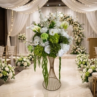 Arrangement de fleurs artificielles de haute qualité pour la décoration de table de mariage, décoration de demande en mariage