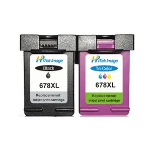 HiTek Compatible HP 678XL 678 XL CZ107AA CZ108AA cartucho de tinta para Deskjet serie 2510 años de edad 2515, 2516 de 3510 impresora 3515