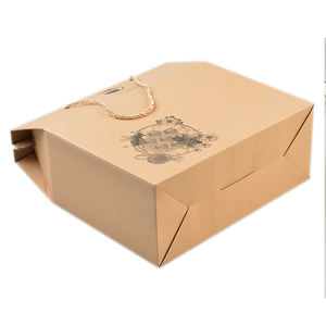 Gran oferta <span class=keywords><strong>de</strong></span> impresión personalizada, embalaje especial en forma <span class=keywords><strong>de</strong></span> caja <span class=keywords><strong>de</strong></span> <span class=keywords><strong>miel</strong></span> hexagonal <span class=keywords><strong>de</strong></span> papel kraft marrón corrugado con mango - Product Image 3