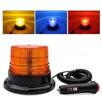 Luz Estroboscópica Magnética Roja, Azul y Ámbar para Ambulancia, Camión de Construcción, Autobús Escolar