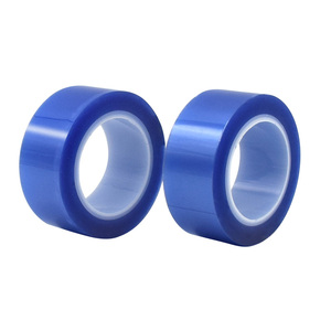 Ruban PET bleu haute température 200°C, adhésif silicone résistant à la chaleur pour masquage semi-conducteur, <span class=keywords><strong>film</strong></span> polyester sans résidu - Product Image 1