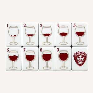 Wine Culture-Themed <b>Mahjong</b> <b>Set</b>: In Stock, Ships in July - Product Image 2