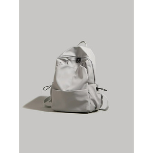 Student <b>Backpack</b> 15 Inches Solid Color Unisex High <b>School</b> College Laptop Bag Everyday Use - Product Image 3