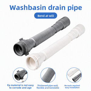 HJSJ - Desagüe <span class=keywords><strong>de</strong></span> Baño Moderno <span class=keywords><strong>de</strong></span> Plástico Flexible, Reductor <span class=keywords><strong>de</strong></span> Tubería <span class=keywords><strong>de</strong></span> Drenaje, Tubería <span class=keywords><strong>de</strong></span> Desagüe <span class=keywords><strong>de</strong></span> Suelo Expandible, para Bañera, Lavabo, Roscado <span class=keywords><strong>de</strong></span> 4 Pulgadas - Product Image 3