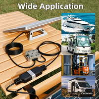 Convertisseur DC étanche pour appareil Internet satellite 12V/24V vers 30V 3.5A avec fusible intégré et prise Ande-rson, idéal pour camping-car/camping